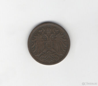 Mince R-U 2 haléře 1907 - 2