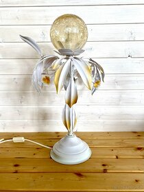 Stará kovaná romantická stolní lampa - 2