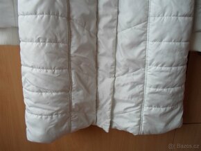 Bílá bunda bundička bílý kabát kabátek - S, M - 2