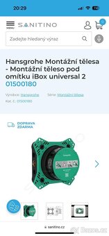 Hansgrohe podomítková baterie s tělesem - 2