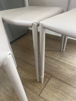 3 židle šedé - 2