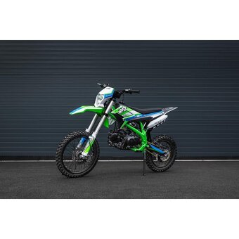 Pitbike Leramotors Thunder 125ccm, kola 17/14, zelená - 2