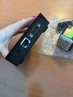 Převodník RS232/Ethernet , buffer 512 Kb s napájením na RS23 - 2