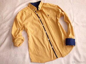 Ralph Lauren pánska slim košeľa roll up rukáv M - 2