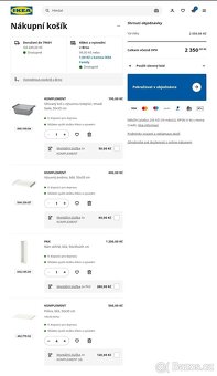 Šatní sestava Ikea Pax s výsuvnými součástmi - 2