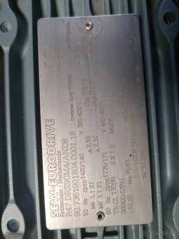 Predám novú priamu prevodovku SEW 1,1kW 400V - 2