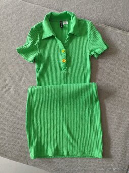 Úzké šaty z žebrovaného úpletu z H&M vel. XS - 2