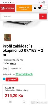 Zakládací profil na polystyren 160mm - 2