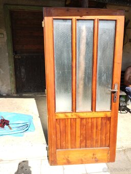 Právě dveře 90 cm masivní - 2