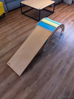 Montessori houpačka COMFORT + Skluzavka 2v1 ByVici - 2