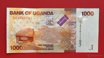 Bankovka UGANDA 1000 Shillings rok 2015 stav UNC - 2