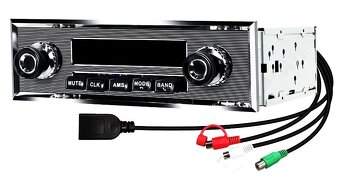 Veteránské retro autorádio NOVÉ, BT+USB MP3+RDS - 2