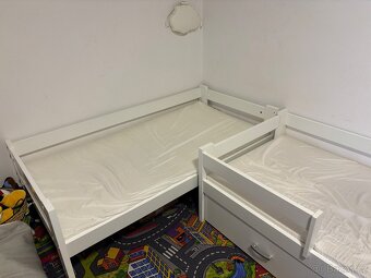 Dětská postel se zásuvkou, bílá , 160x80 cm - 2