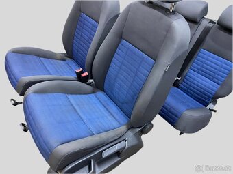 Sedačky VW Golf PLUS vyhřívané, modrá látka - 2