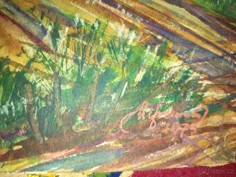 prodám obraz akvarel /tempera - 2