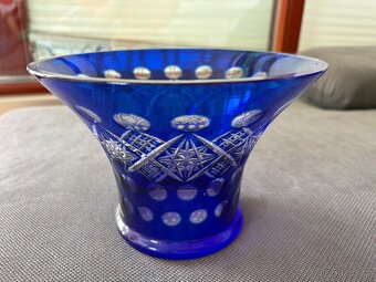 Modrá skleněná mísa - 2