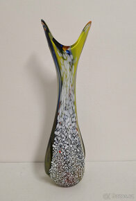 Luxusná umelecká váza z hútneho skla - 2