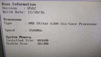 Základní deska s AMD Fx6300 a 4gb RAM - 2