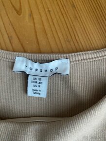 Bezový crop top Topshop - 2