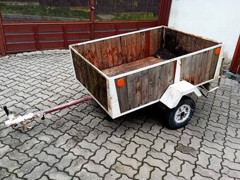Karka přívěsný vozík s doklady, 400Kg 1,48m x1,11, NOVÁ STK - 2
