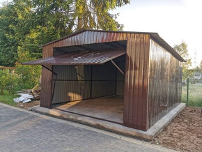 Plechová garáž 4,5x6 - 2