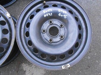 Plechové disky  15",rozteč 5x112,ET 47,šíře 6J, střed 57,1 - 2