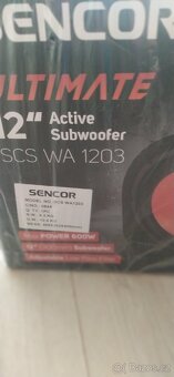 Nový nevybalený Subwoofer Sencor do auta - 2
