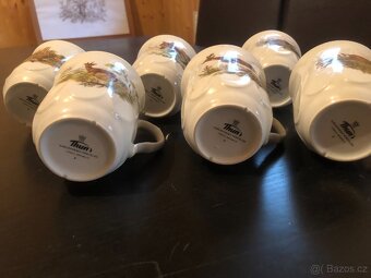 Karlovarský porcelán s mysliveckým motivem - hrnky - 2