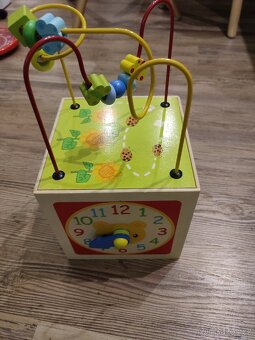 Dřevěná vzdělávací kostka Baby mix - 2