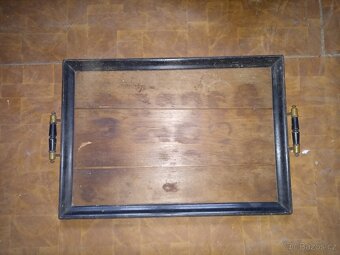 Starožitný dřevěný podnos - 2