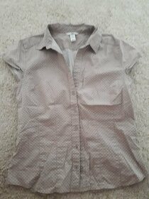 Košile orsay tyrkysová, béžová s puntíky, možná i černá - 2