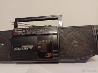 Sharp WQ T222 bk radiomagnetofon retro kazeťák - 2