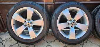 Originál alu Škoda Roomster 5x100 215/55 R17 - letní - 2