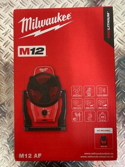Aku ventilátor/větrák Milwaukee M12 AF-0 - 2