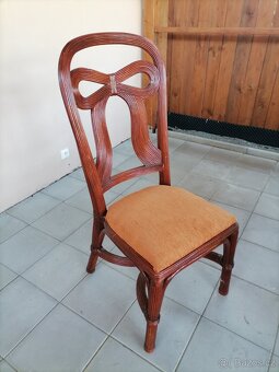 Ratanové židle, stul - 2