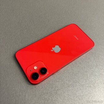 iPhone 12 mini 128GB červený, pěkný stav, 12 měsíců záruka - 2