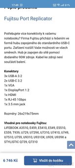 Dockovací stanice usb c (Fujitsu Port Replicator 2 USB-C) - 2