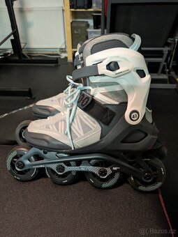 Inline brusle OXELO FIT 500 + helma+ taška+ chrániče - 2