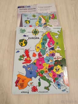 Evropa - puzzle, dřevěné - 2