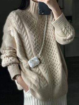 Dámský svetr, vel. L - 2