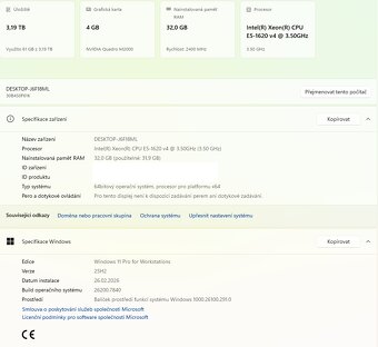 Počítač Lenovo P510, 32GB RAM, GPU, 3TB HDD - 2