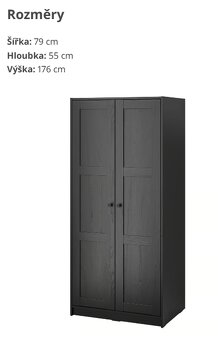 Skříň IKEA Rakkestad - černošedá - 2