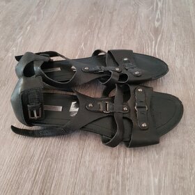 Geox černé letní kožené sandále, 38 - 2