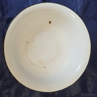 Starý smaltovaný lavor 50 cm - 2