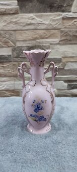 Růžový porcelán,vázička,Chodov - 2