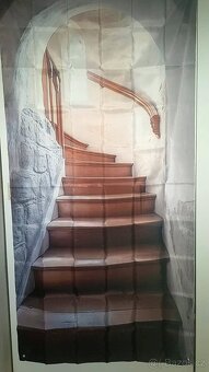 Závěs, schodiště, polyesterová dekorace na Dveře 180x90 cm - 2