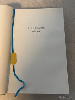 Kniha ČESKÉ OVOCE, díl 3, jablka, Jan Říha 1937 - 2