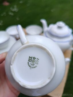 Sada Czechoslovakia modry porcelan - 2