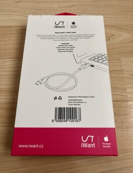 iWant USB-C pletený datový/nabíjecí kabel 1,8m - 2
