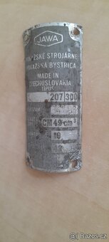 Babetta 207- štítek - 2